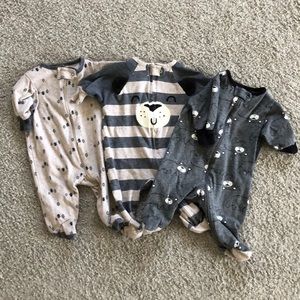 Newborn boy jammies bundle